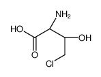 (2S,3S)-2-amino-4-chloro-3-hydroxybutanoic acid结构式