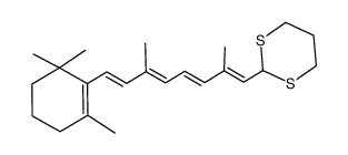 all-trans-retinal propylene dithioacetal Structure