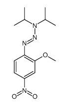 3,3-diisopropyl-1-(2-methoxy-4-nitrophenyl)triaz-1-ene Structure