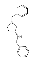 (S)-1-benzyl-3-(benzylamino)pyrrolidine结构式