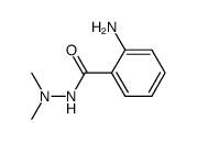 1-(2-aminobenzoyl)-2,2-dimethylhydrazine结构式