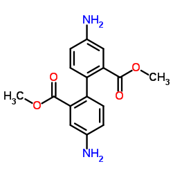 Dimethyl 4,4'-diamino-2,2'-biphenyldicarboxylate Structure