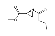 methyl (2S)-(-)-1-butyrylaziridine-2-carboxylate结构式