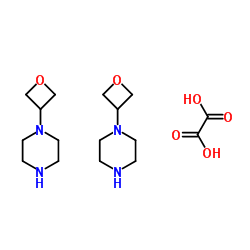 1-(3-Oxetanyl)piperazine ethanedioate (2:1) Structure