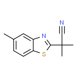 2-Benzothiazoleacetonitrile,alpha,alpha,5-trimethyl-(9CI) Structure