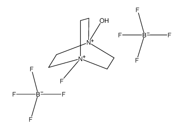 1-Fluoro-4-hydroxy-1,4-diazoniabicyclo[2,2,2]octane bis(tetrafluoroborate) Structure