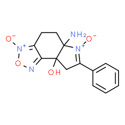 8aH-Pyrrolo[3,2-e]-2,1,3-benzoxadiazol-8a-ol,5a-amino-4,5,5a,8-tetrahydro-7-phenyl-,3,6-dioxide(9CI)结构式