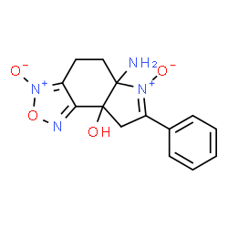 8aH-Pyrrolo[3,2-e]-2,1,3-benzoxadiazol-8a-ol,5a-amino-4,5,5a,8-tetrahydro-7-phenyl-,3,6-dioxide(9CI) Structure