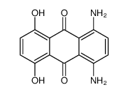 1,4-Diamino-5,8-dihydroxy-9,10-anthraquinone结构式