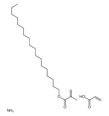 azanium,octadecyl 2-methylprop-2-enoate,prop-2-enoate Structure