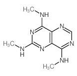 Pyrimido[5,4-d]pyrimidine-2,4,8-triamine,N2,N4,N8-trimethyl- structure