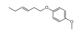 trans-5-(4-Methoxyphenoxy)-3-hexene结构式