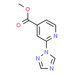 2-(1H-1,2,4-三唑-1-基)异烟酸甲酯结构式