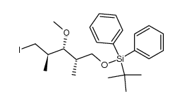 (2R,3R,4R)-5-[(tert-Butyldiphenylsilyl)oxy]-3-methoxy-2,4-dimethylpentyl iodide结构式