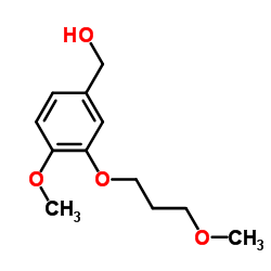 3-(3-甲氧基丙氧基)-4-甲氧基苯甲醇结构式