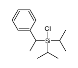 chloro-(1-phenylethyl)-di(propan-2-yl)silane结构式