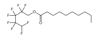 Decanoic acid 2,2,3,3,4,4,5,5-octafluoropentyl ester Structure