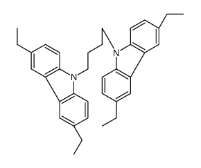9-[4-(3,6-diethylcarbazol-9-yl)butyl]-3,6-diethylcarbazole结构式