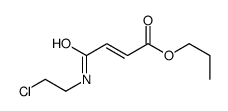 propyl 4-(2-chloroethylamino)-4-oxobut-2-enoate结构式