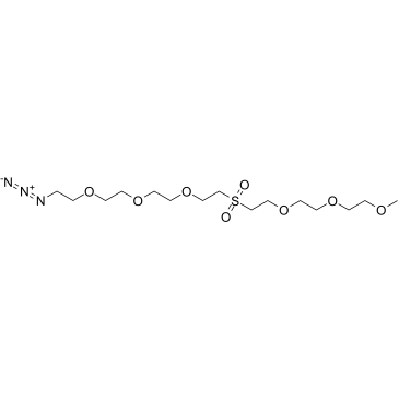 m-PEG3-Sulfone-PEG3-azide结构式