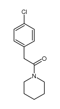 2-(4-chlorophenyl)-1-(piperidin-1-yl)ethanone结构式