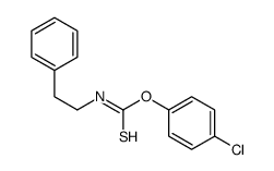 O-(4-chlorophenyl) N-(2-phenylethyl)carbamothioate Structure