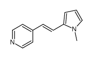 4-[2-(1-methylpyrrol-2-yl)ethenyl]pyridine结构式