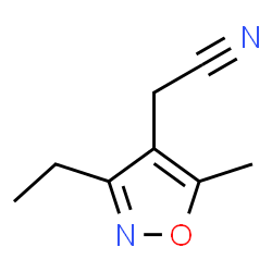 4-Isoxazoleacetonitrile,3-ethyl-5-methyl-(9CI) Structure