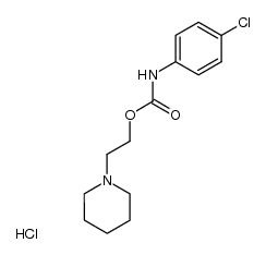 2-piperidinoethyl N-(4-chlorophenyl)carbamate hydrochloride Structure