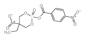 (5-ethyl-5-nitro-2-oxo-1,3-dioxa-2$l^C12H13N2O9P-phosphacyclohex-2-yl) 4-nitrobenzoate Structure