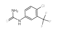 (4-氯-3-三氟甲基)苯基硫脲结构式