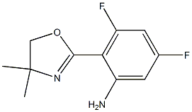 2-(4,4-dimethyl-4,5-dihydrooxazol-2-yl)-3,5-difluoroaniline结构式