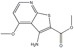 methyl 3-amino-4-methoxythieno[2,3-b]pyridine-2-carboxylate结构式