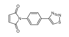 1-[4-(thiadiazol-4-yl)phenyl]pyrrole-2,5-dione结构式
