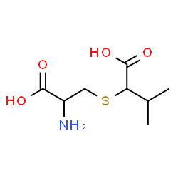 2-[(2-Amino-2-carboxyethyl)thio]-3-methylbutanoic acid结构式