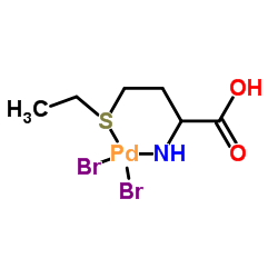 2,2-dibromo-1-ethyl-1λ4-thia-3-aza-2λ4-palladacyclohexane-4-carboxylic acid Structure