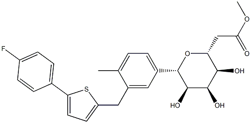 卡格列净杂质03结构式