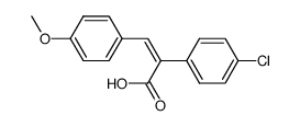 2-(4-Chlor-phenyl)-3-(4-methoxy-phenyl)-acrylsaeure Structure