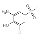 Benzenesulfonyl fluoride, 3-amino-5-chloro-4-hydroxy-结构式