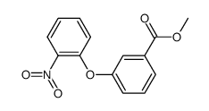 3-(2-nitro-phenoxy)-benzoic acid methyl ester结构式