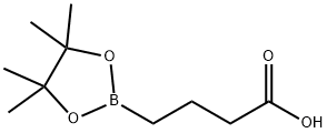 4-(四甲基-1,3,2-二氧杂硼环戊烷-2-基)丁酸结构式