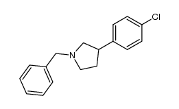 1-benzyl-3-(4-chlorophenyl)pyrrolidine Structure