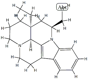 (3α,16α)-14,15-Dihydroeburnamenine-14β-methanol Structure