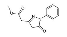 methyl 2-(5-oxo-1-phenyl-4H-pyrazol-3-yl)acetate结构式