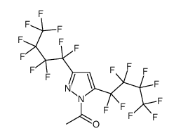 1-[3,5-bis(1,1,2,2,3,3,4,4,4-nonafluorobutyl)pyrazol-1-yl]ethanone结构式