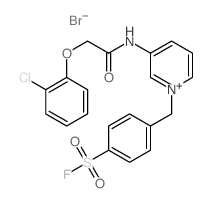 Pyridinium,3-[[2-(2-chlorophenoxy)acetyl]amino]-1-[[4-(fluorosulfonyl)phenyl]methyl]-,bromide (1:1) picture