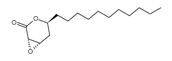 (1S,4S,6S)-4-undecyl-3,7-dioxabicyclo[4.1.0]heptan-2-one结构式