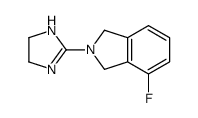 2-(4,5-dihydro-1H-imidazol-2-yl)-4-fluoro-1,3-dihydroisoindole Structure