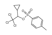 α-(trichloromethyl)cyclopropanemethanol 4-methylbenzenesulfonate结构式