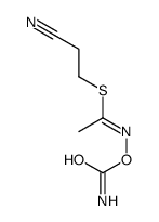 2-cyanoethyl (1E)-N-carbamoyloxyethanimidothioate Structure
